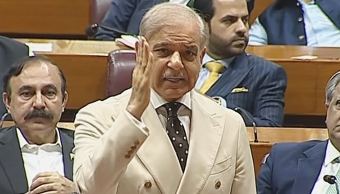 National Assembly approves Budget 2026-27 with revised duties 8 PM Shehbaz Sharif speaks during the National Assembly session on June 23, 2026. — Facebook/NAofPakistan