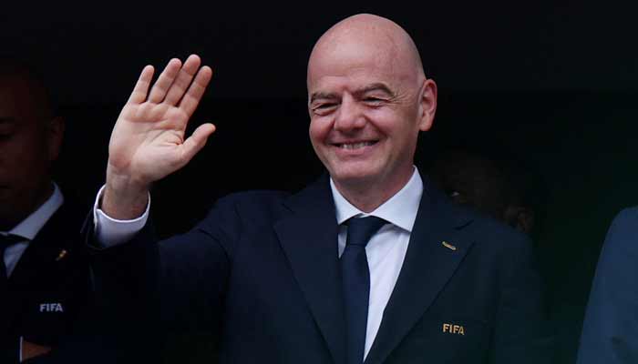Fifa President Gianni Infantino in the stand before Group I France v Iraq match in Philadelphia Stadium, Philadelphia, Pennsylvania, US on June 22, 2026. — Reuters