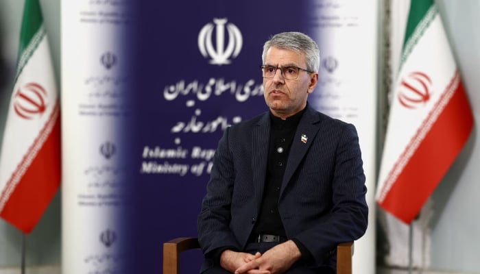 Irans Foreign Ministry spokesman Esmaeil Baghaei attends an interview, amid the US-Israeli conflict with Iran, in Tehran, Iran, April 5, 2026. — Reuters