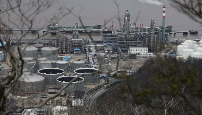 A view of oil storage tanks and facilities in Ningbo, Zhejiang, China, March 21, 2026. — Reuters