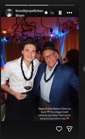 Brooklyn Beckhams official Instagram account