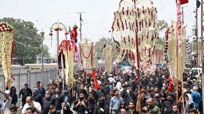 Thousands join 9th Muharram processions as security tightened nationwide