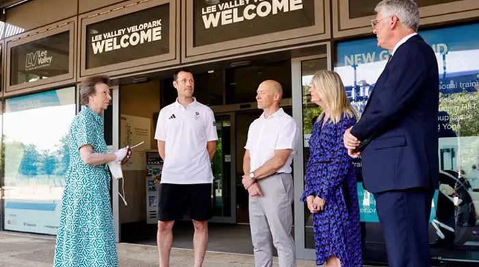 Princess Anne keeps cool while championing coaches after King Charles