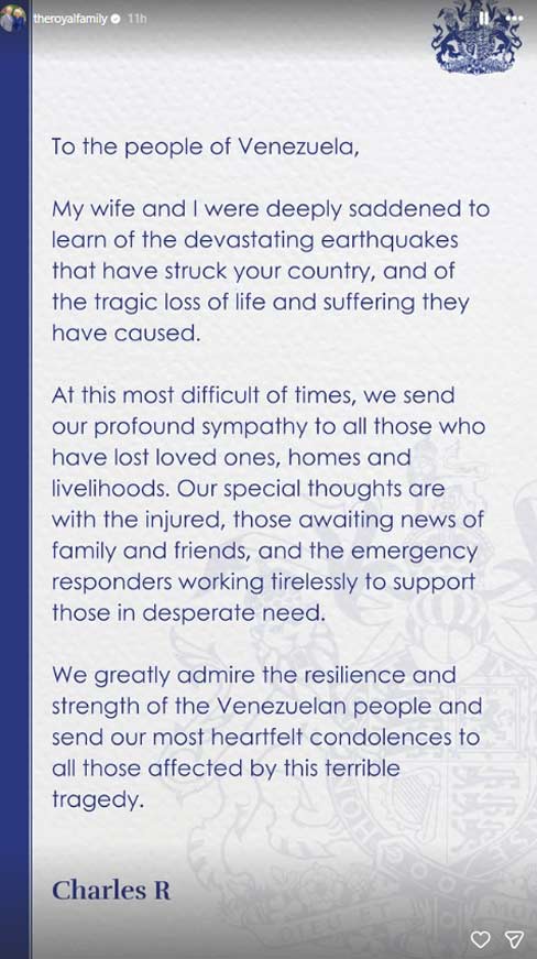 King Charles issues heartfelt statement after devastating loss