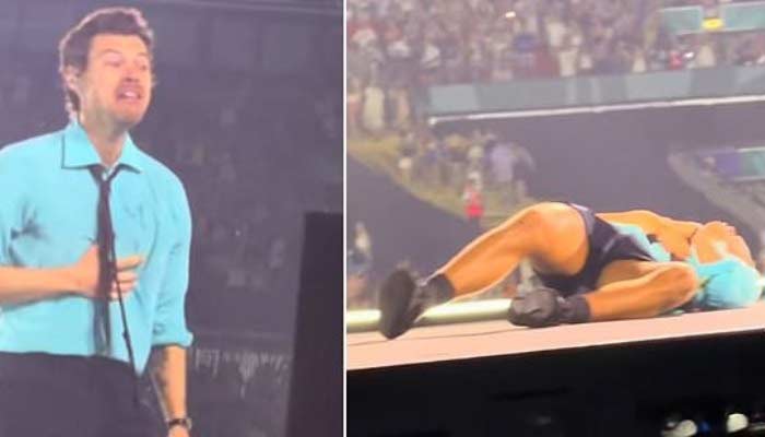 Harry Styles suffers-on-stage scare as extreme heat hits Wembley performance
