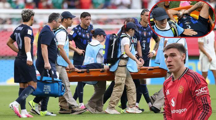Ugarte's World Cup ends on stretcher as Man Utd sweat over injury