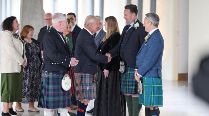 Little girl steals hearts during King Charles' royal day in Scotland