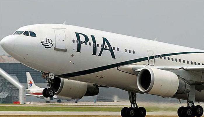 View of a Pakistan International Airlines (PIA) passenger plane. — APP