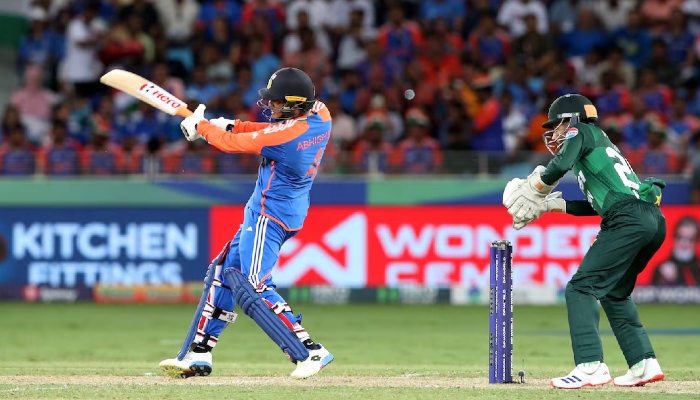 Indias Abhishek Sharma in action during their Asia Cup 2025 game against Pakistan at the Dubai International Cricket Stadium, Dubai, United Arab Emirates, September 14, 2025. — Reuters