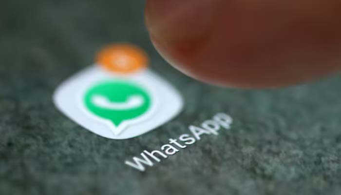 The WhatsApp app logo is seen on a smartphone in this picture illustration taken September 15, 2017.— Reuters