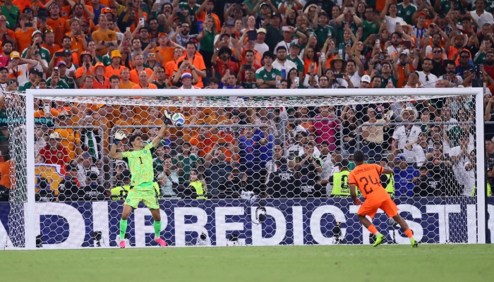 Netherlands Crysencio Summerville misses a penalty during the shootout as Morocco defeat the Netherlands to qualify for the Round of 16 of the Fifa World Cup at Estadio Monterrey, Monterrey, Mexico, June 29, 2026. — Reuters