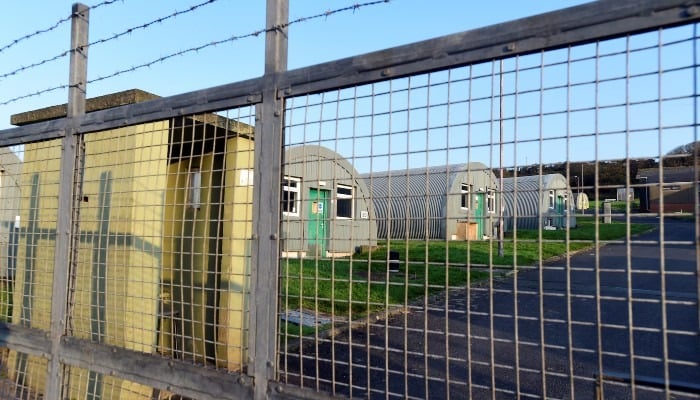 Penally Training Camp, which was transformed to a temporary camp for asylum seekers arriving in the UK, is pictured outside the village of Penally near Tenby, Wales, Britain, September 21, 2020.  — Reuters