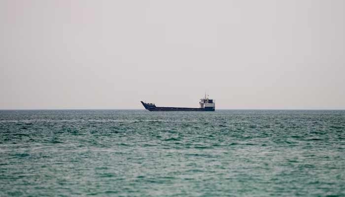 A vessel at the Strait of Hormuz, as seen from Musandam, Oman, June 29, 2026. — Reuters/File