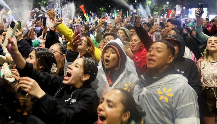 Fans celebrate after Mexico won the game after beating Ecuador Fifa World Cup 2026 on June 30, 2026. — Reuters