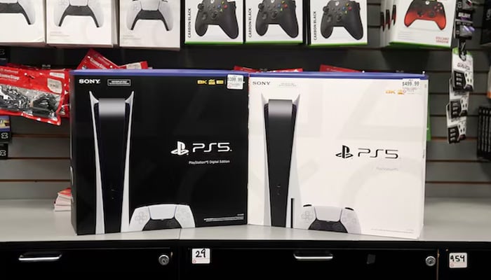 Inside a GameStop store Sony PS5 gaming consoles are pictured in the Manhattan borough of New York City, New York, US, November 12, 2020. — Reuters