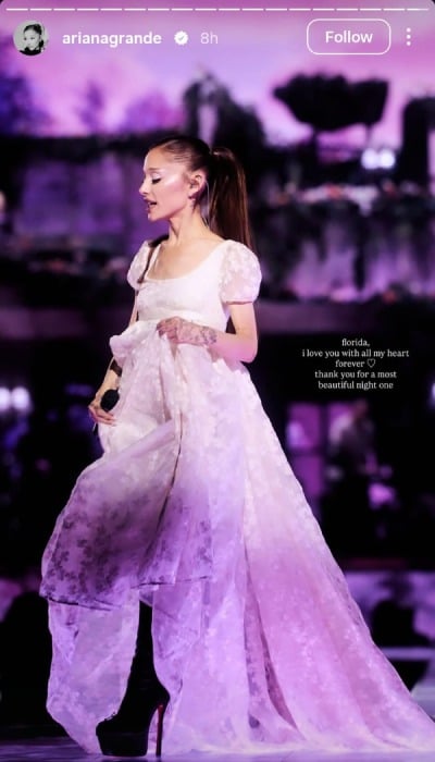 Ariana Grande gives back as Eternal Sunshine Tour arrives in Florida