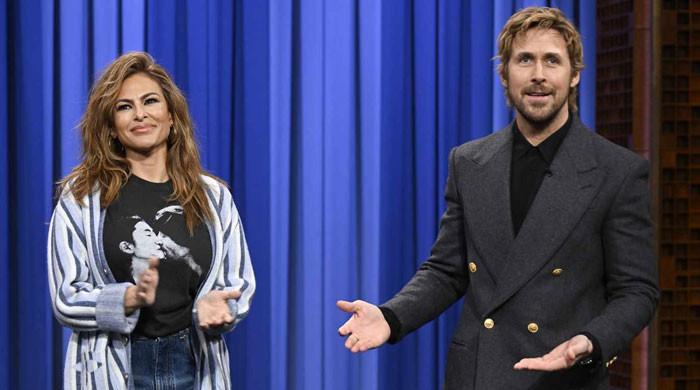 Eva Mendes steals husband Ryan Goslings style 