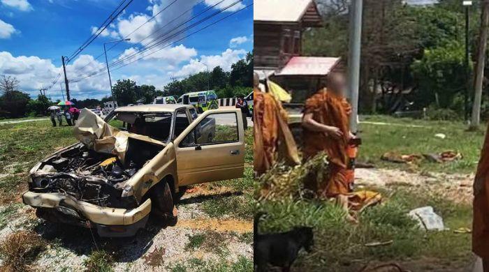 9 Buddhist monks killed in Thailand as 11-year-old driver crashes pickup into procession