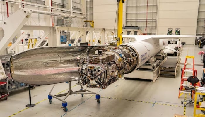 A spacecraft that will tow Nasas Swift space telescope into a higher orbit awaits encapsulation aboard a Northrop Grumman Pegasus XL at Nasas Wallops Flight Facility in Virginia, US June 8, 2026. — Reuters