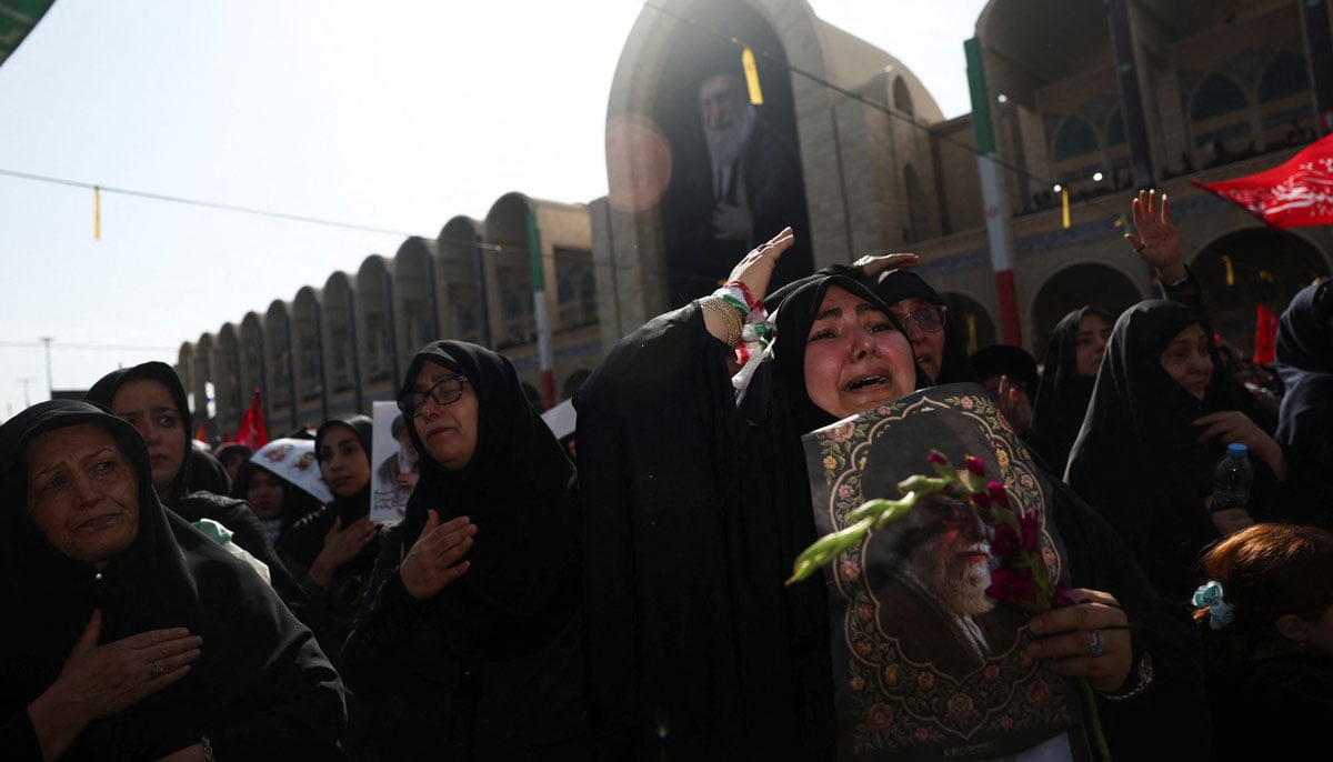 Mourners gather on the day of a public farewell ceremony to pay their respects to late Supreme Leader Ayatollah Ali Khamenei, who was assassinated on February 28 in Israeli and US airstrikes, at the Imam Khomeini Grand Mosalla, in Tehran, Iran July 4, 2026. — Reuters