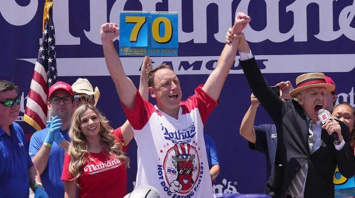 Joey Chestnut returns to Nathan's Hot Dog eating contest seeking 18th title
