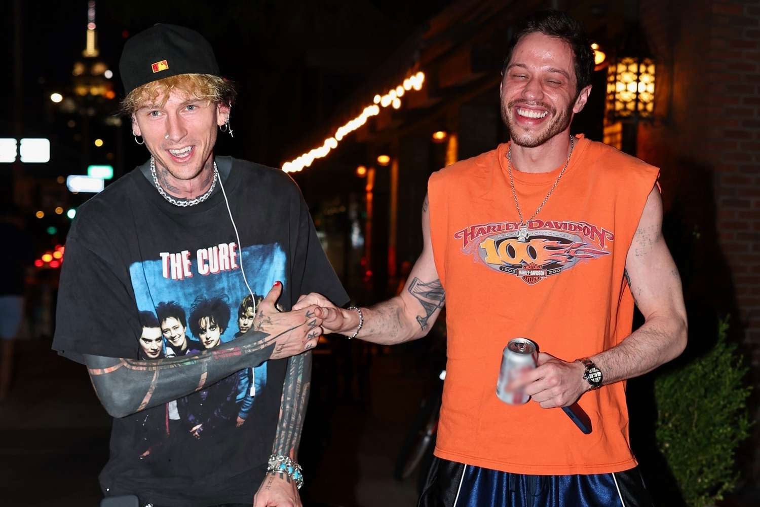 Girl dads MGK, Pete Davidson take time off for boys’ hangout