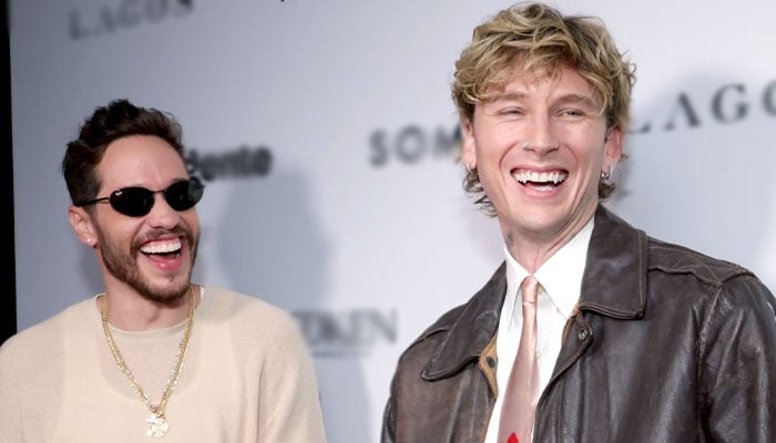 Girl dads MGK, Pete Davidson take time off for boys’ hangout