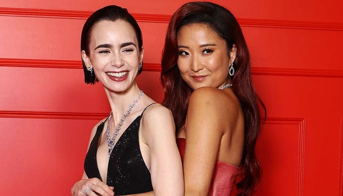 Lily Collins, Ashley Park turn Paris streets into fashion runway