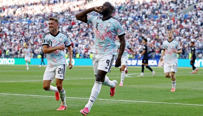 Belgiums Romelu Lukaku celebrates scoring their fourth goal during the Fifa World Cup 2026 Round of 16 United States versus Belgium match at Seattle Stadium, Seattle, Washington, US, July 6, 2026. — Reuters