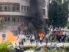 Explosions heard in Damascus during France president visit, says security source