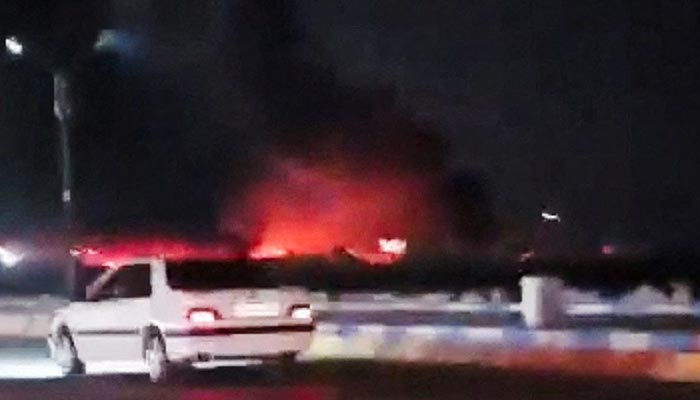 Smoke rises from a fire after an explosion, amid reports of explosions by Iranian state media, in Bandar Abbas, Hormozgan Province, Iran in this screengrab obtained from a social media video released July 8, 2026. — Reuters