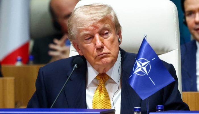 US President Donald Trump attends a meeting of the North Atlantic Council (NAC) during the Nato leaders summit in Ankara, Turkiye, July 8, 2026. — Reuters