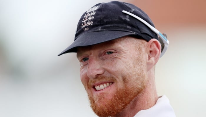 Englands Ben Stokes speaks to media at the end of day four of the third Test against New Zealand at the Trent Bridge Cricket Ground in Nottingham, Britain, June 28, 2026. — Reuters