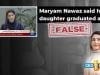 Fact-check: Maryam Nawaz did not say her daughter graduated at age of 13