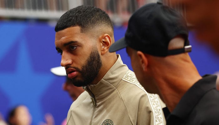 Moroccos Ismael Saibari looks dejected after sustaining an injury on July 4, 2026. — Reuters