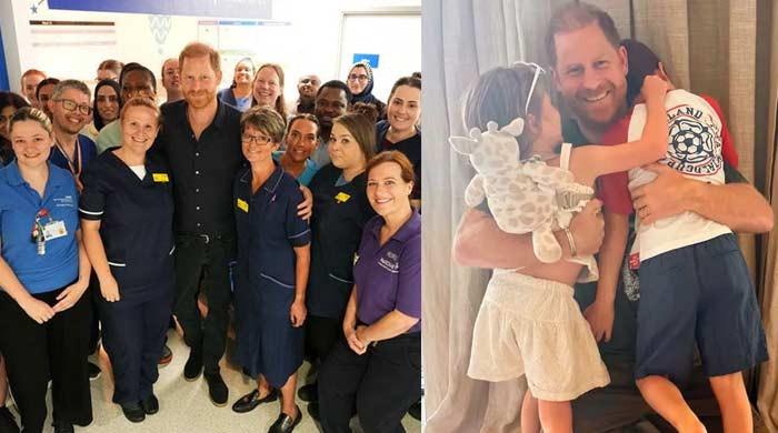  Prince Harry reveals son Archie is a 'master builder' meeting children