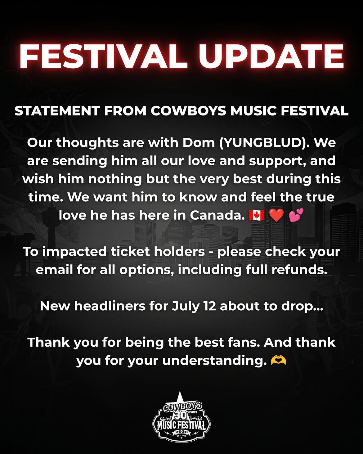 Yungblud exits festival mid performance