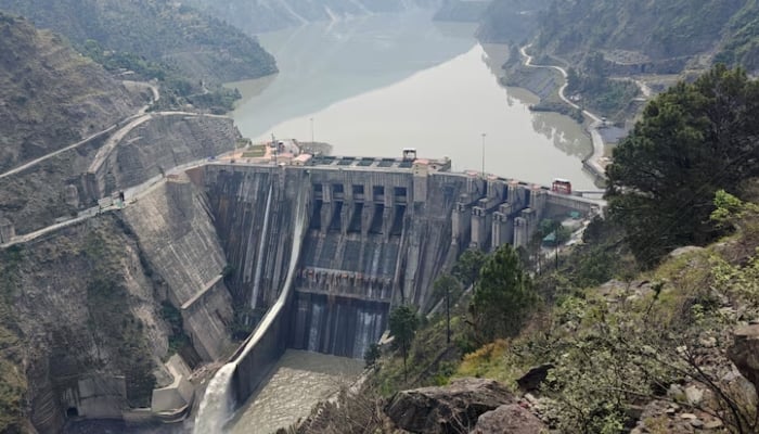 A view of Baglihar Dam, also known as Baglihar Hydroelectric Power Project, on the Chenab river which flows from Indian Illegally Occupied Jammu and Kashmir into Pakistan, at Chanderkote in Jammu region May 6, 2025. — Reuters