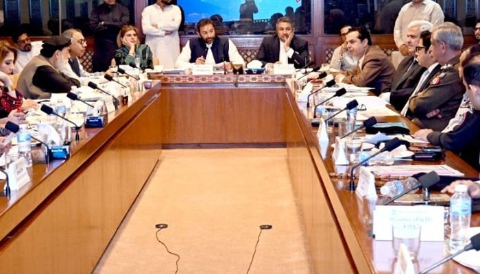 Senator Faisal Saleem Rehman chairs session of Senates Standing Committee on Interior and Narcotics Control at Parliament House, Islamabad, on July 10, 2026. — Senate of Pakistan website