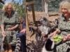 Queen Camilla feeds food to naughty ‘buddies' in rare royal moment