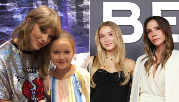 Taylor Swift makes surprise appearance in Harper Beckhams birthday wish
