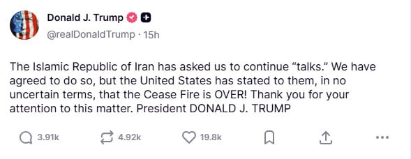 Iran says kept its word on ceasefire as Trump declares truce over