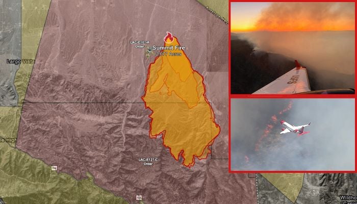 Summit Fire in Antelope Valley scorches over 2,700 acres with evacuations in place