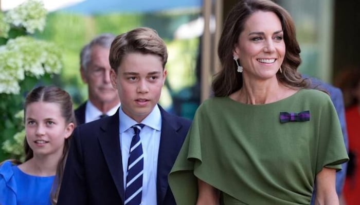 Prince George and Princess Charlotte were also present