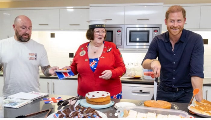 Prince Harry shares laugh with veteran who defied odds after surviving war