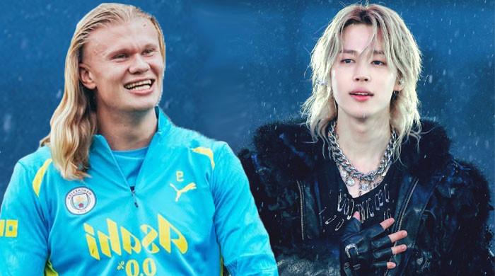 Jimin recreates Erling Haaland's iconic walk during BTS concert