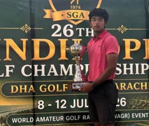 Omar Khalid makes history with Sindh Open Golf Championship win