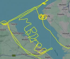 Pilot traces 'I'm bored' message during test flight