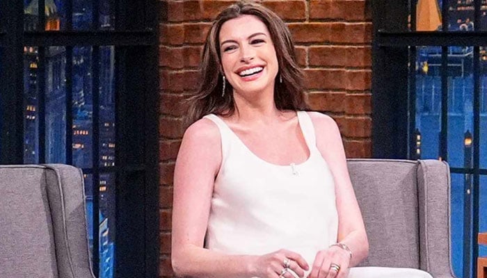 Anne Hathaway calls new baby a buzzer beater