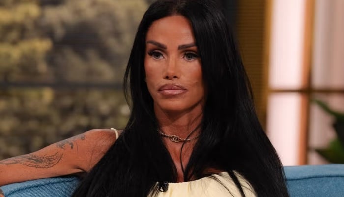Katie Price was spotted for the first time after reports emerged that her husband, Lee Andrews, had been arrested again in Dubai